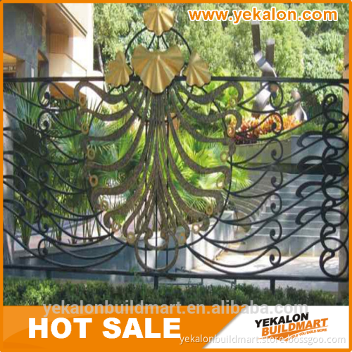 Classical and artistic sliding iron gate used for main entrance
